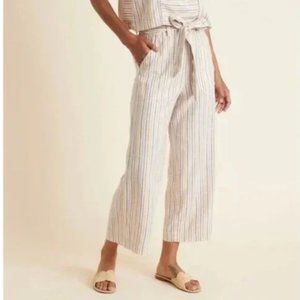 Marine Layer Mini Multi Stripe Shelly Belted Pants